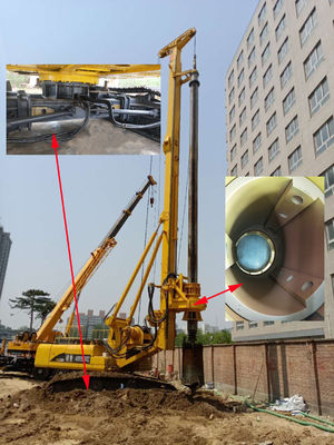 169KW हाइड्रोलिक पाइलिंग मशीन FD188A 600mm 1600mm हाइड्रोलिक पाइलिंग मशीन